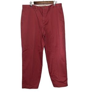 FieldGear Classic Flat Front Khaki Chino Salmon Pink Pants SZ 38x30